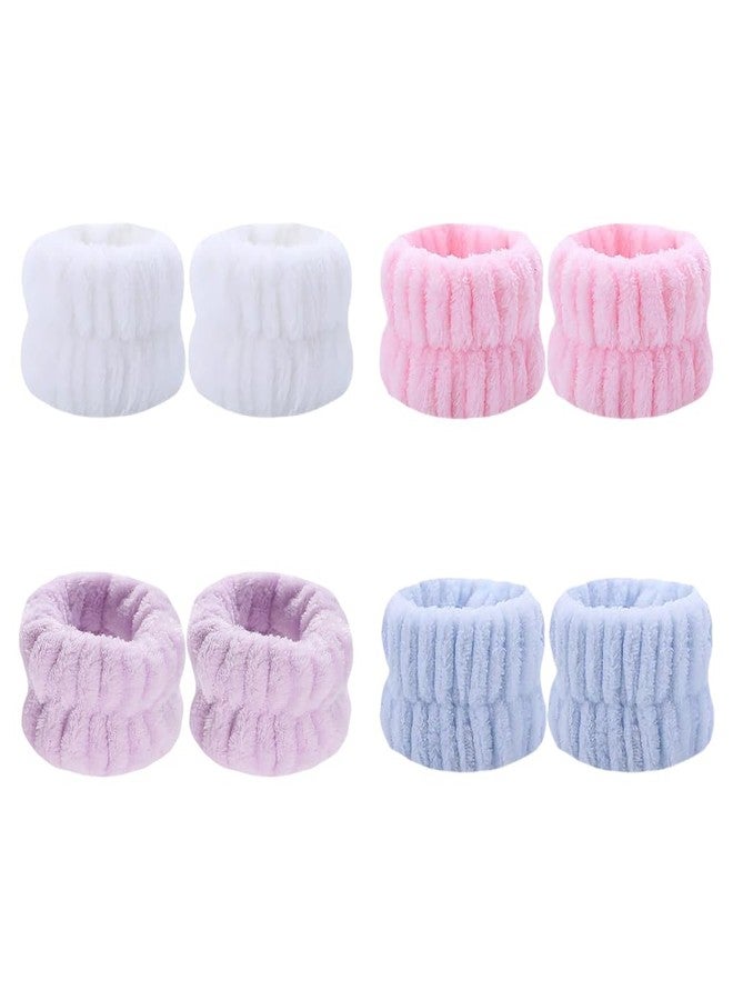 ccHuDE 8 Pcs Washing Face Wrist Bands Spa Towel Wristbands Soft Makeup Wrist Band Facial Wash Bands Skincare Cosmetic Wristbands for Women Bathroom Supplies - Image 1